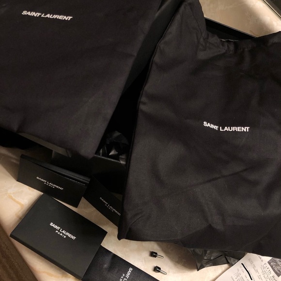 YSL Ankle strap silver metallic sandals - Picture 5 of 6